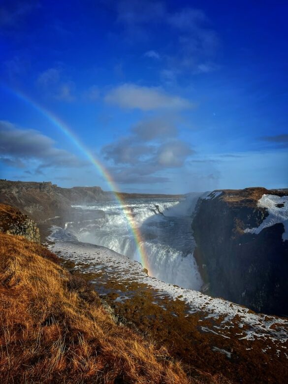 Visiter le Cercle d’Or en Islande : La cascade Gullfoss